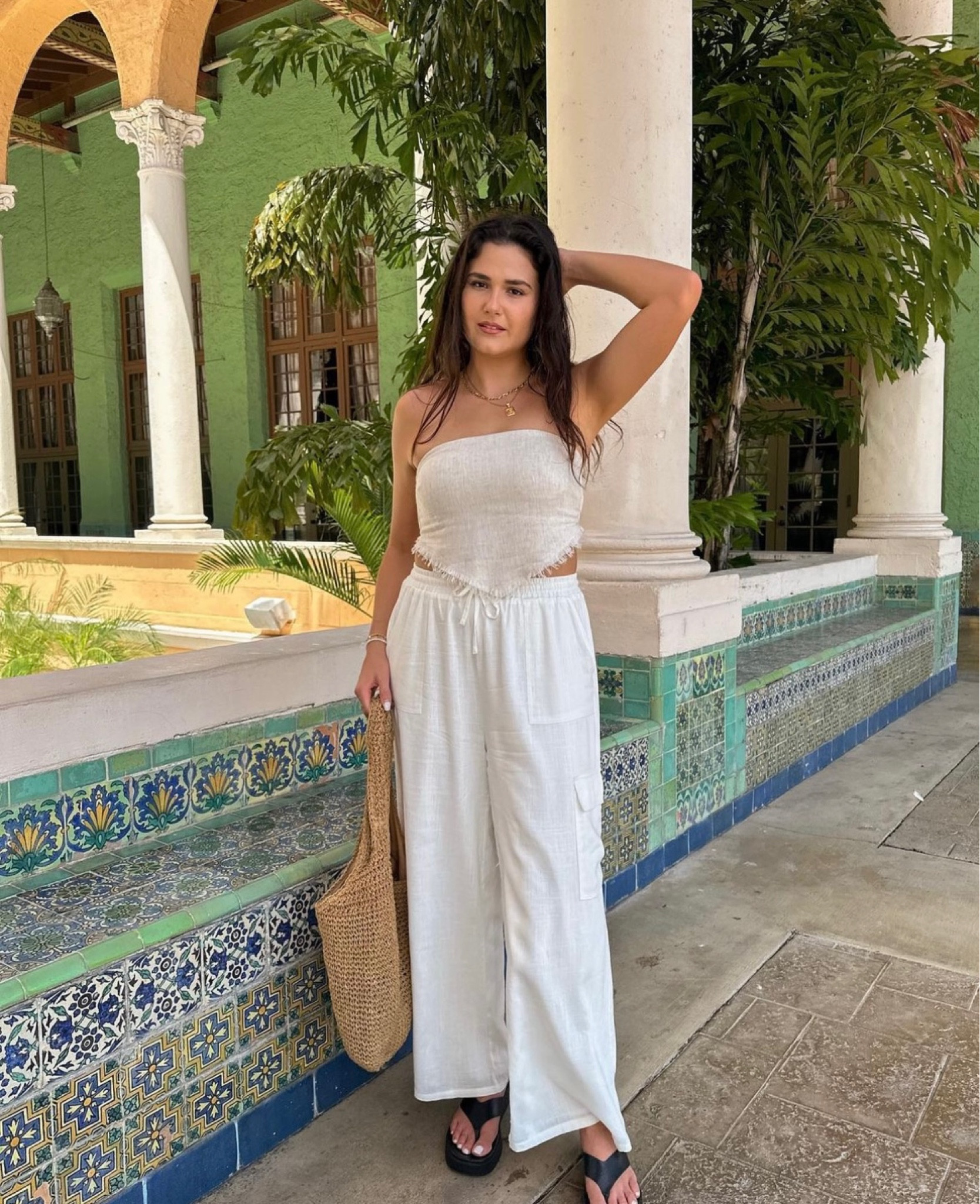 Comfy linen outfit 🤍 

#LTKstyletip