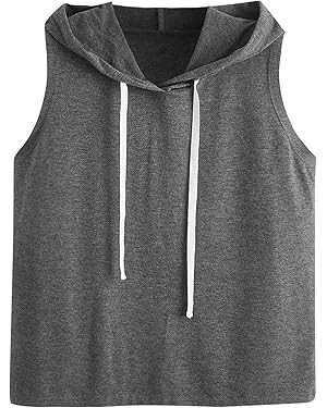 SweatyRocks Women's Workout Tank Tops Sleeveless Running Athletic Hoodie Sports Gym Exercise Tops... | Amazon (US)
