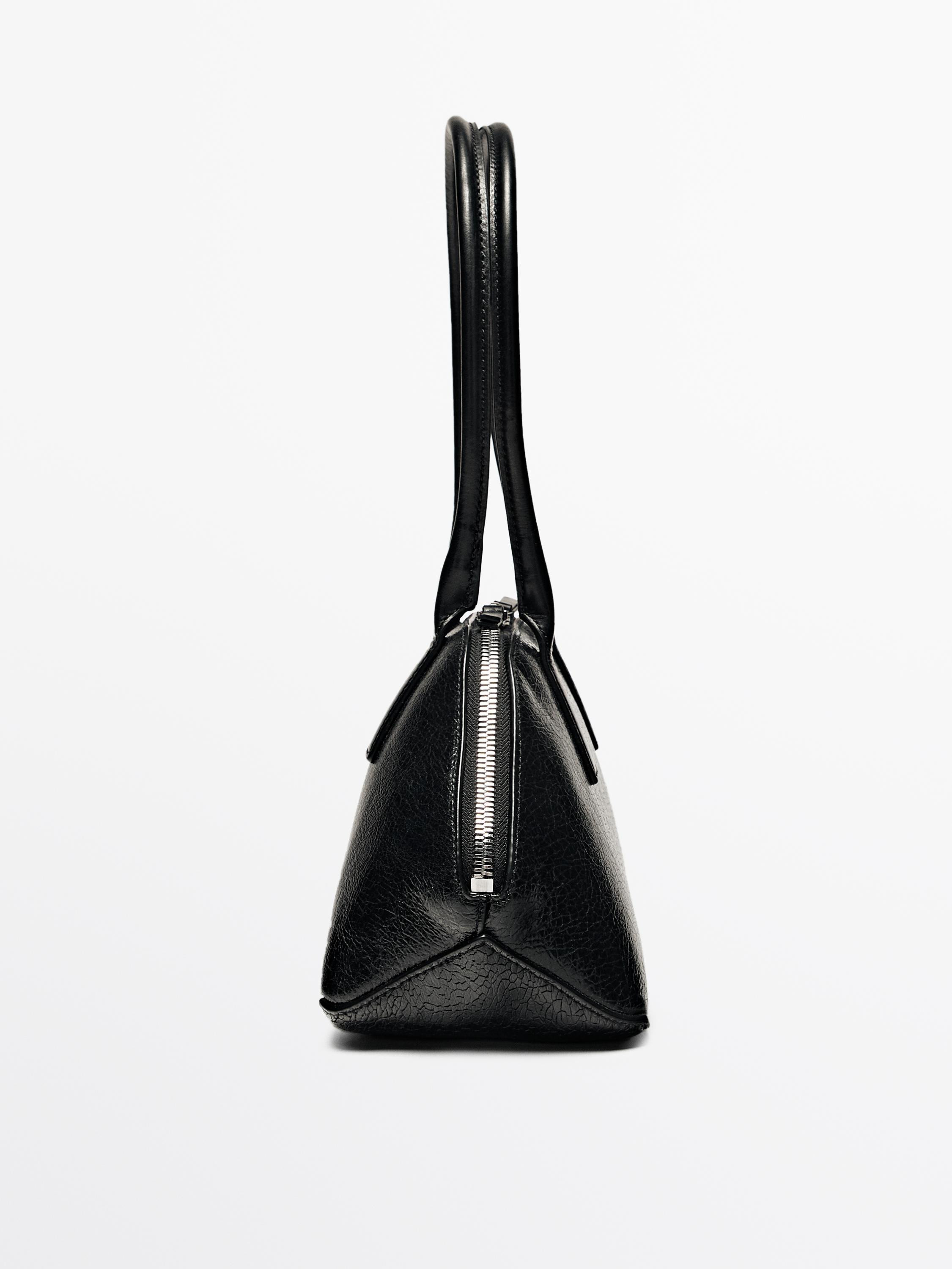 Long nappa leather bag | Massimo Dutti UK