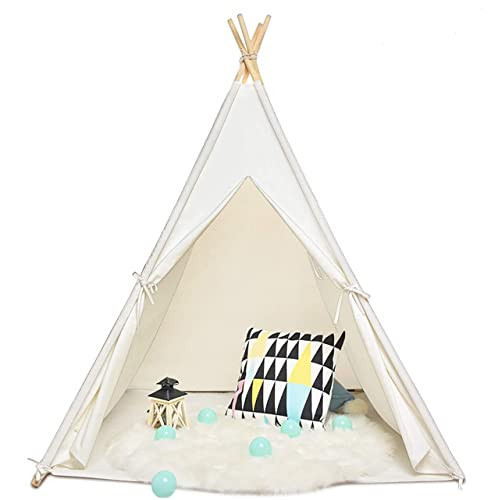 Kids Teepee Tent for Kids with Carry Case Colored Bunting and Feathers, Portable Kid Play Tent To... | Amazon (US)