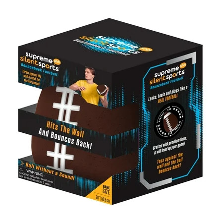 Customer reviews for Supreme Silent Sports™ Indoor Bounceback Football, Game Size 20", Premium ... | Walmart (US)