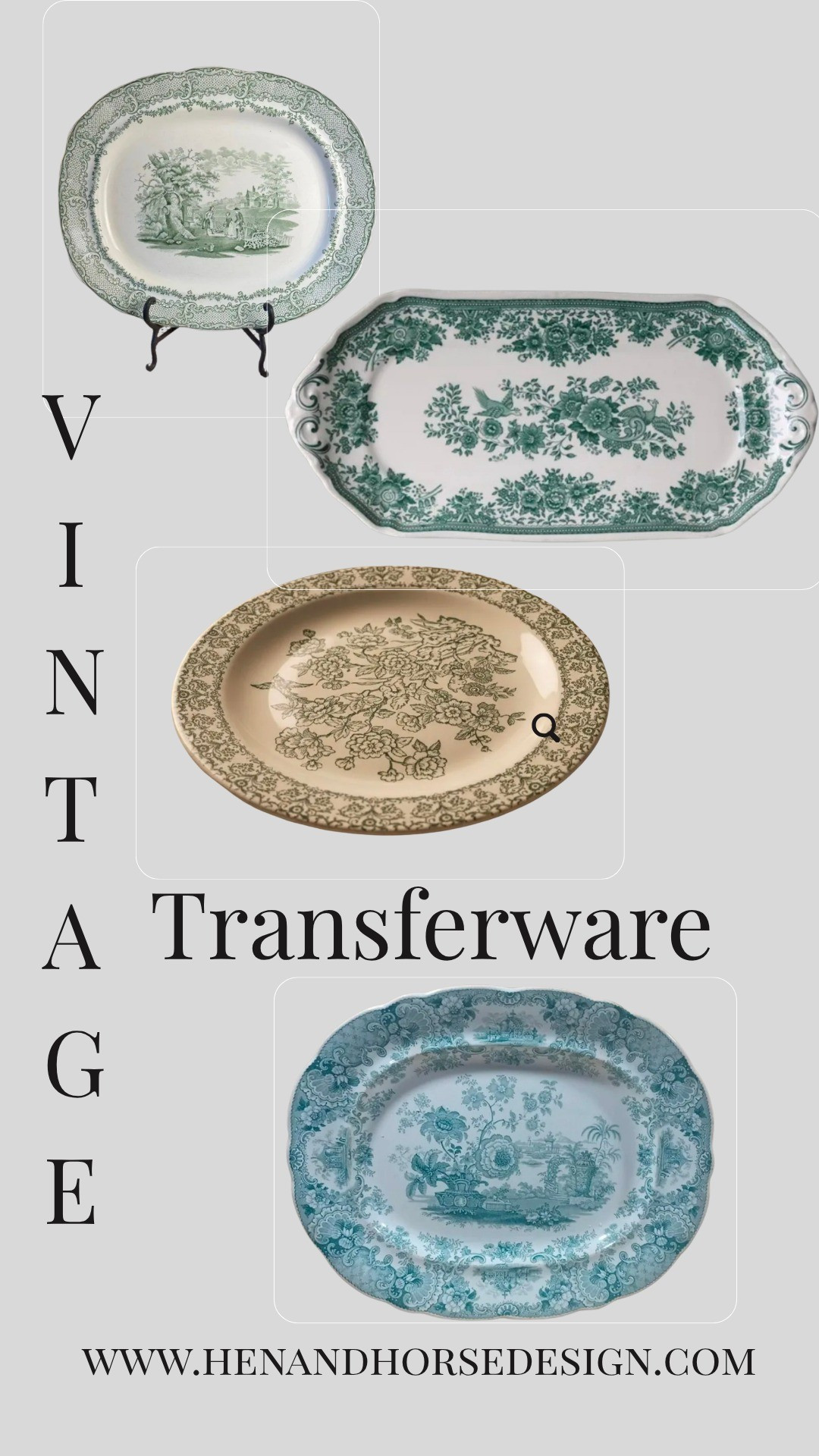 Green Transferware. Perfect for any plate wall addition!

#LTKHome