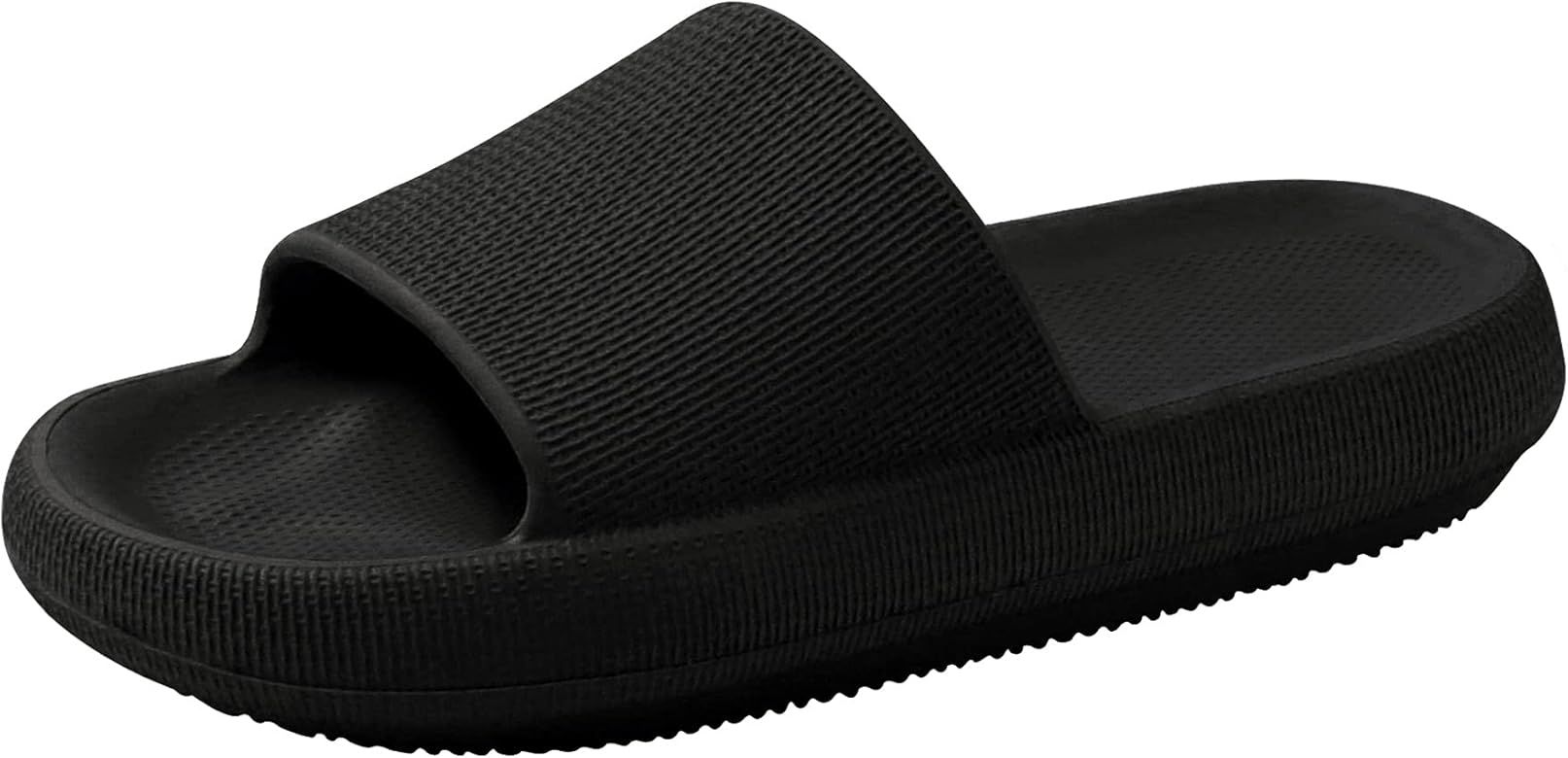 Athlefit Pillow Slides Shower Shoes Slippers Quick Drying Bathroom Sandals Soft Cushioned Extra T... | Amazon (US)
