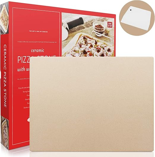 Pizza Stone, Heavy Duty Cordierite Pizza Grilling Stone, Baking Stone, Pizza Pan, Perfect for Ove... | Amazon (US)