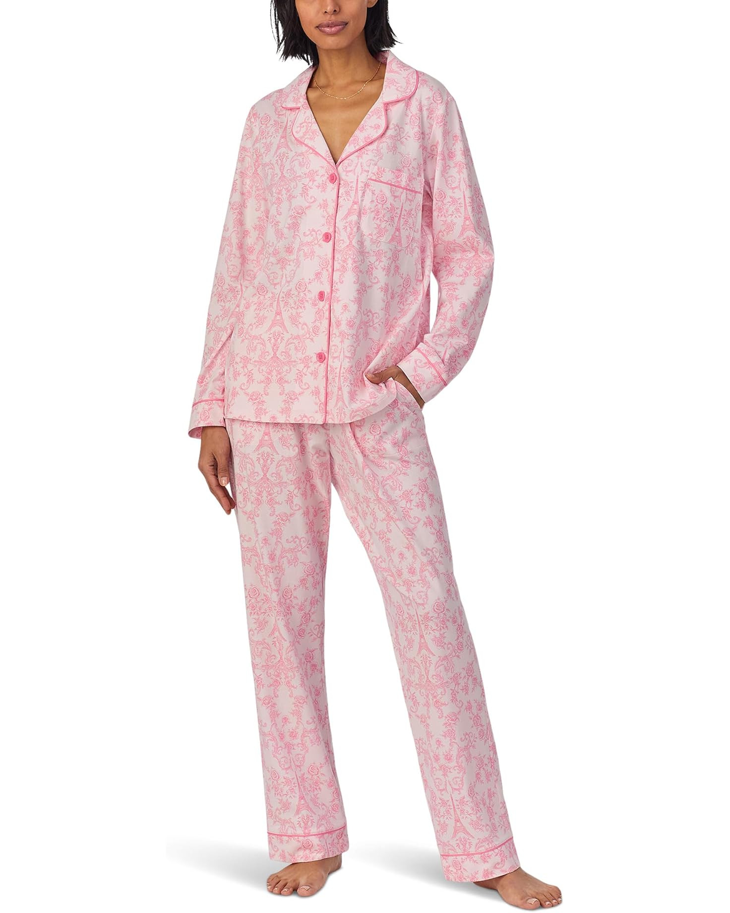 Organic Cotton Long Sleeve Pajama Set | Zappos