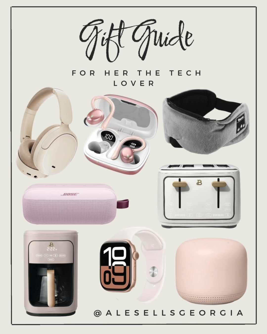 The ultimate tech lover's gift guide is HERE!️ From chic headphones to smart kitchen gadgets, find the perfect present for her! #techgifts #giftguide #forher 

 #LTKGiftGuide #LTKHoliday #LTKSaleAlert