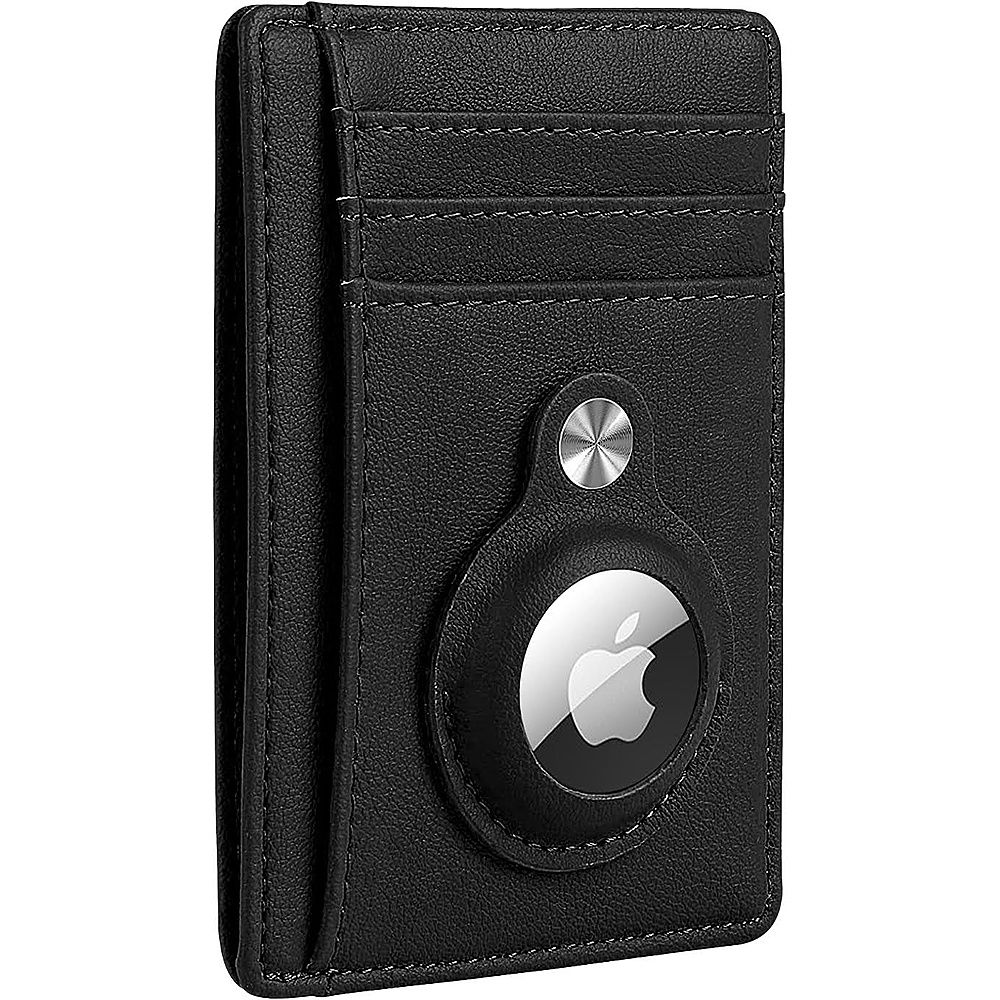 SaharaCase Slim Genuine Leather Wallet Case for Apple AirTag Black AT00034 - Best Buy | Best Buy U.S.