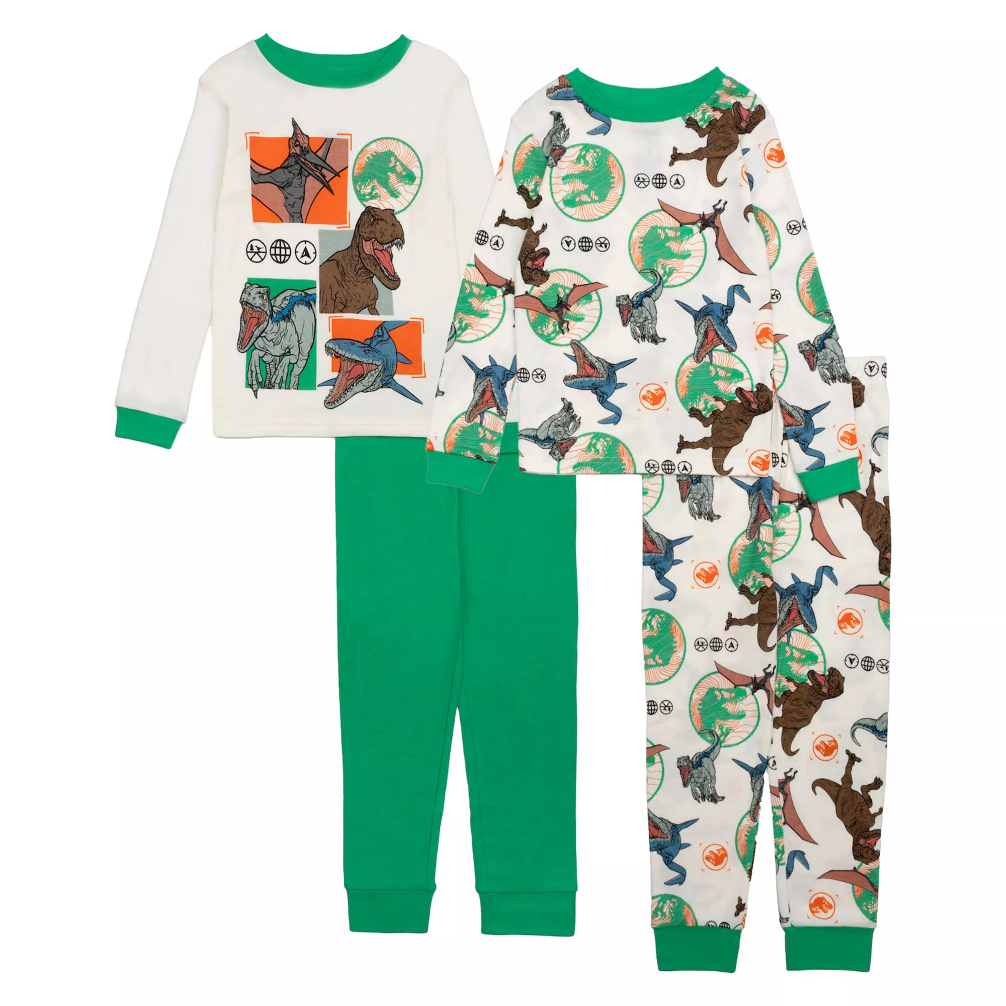 Boys 6-12 Jurassic World "Land, Air, Sea, Roar" 4-Piece Pajama Top & Pajama Bottoms Set | Kohl's
