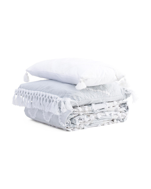 5pc Jacquard Duvet Set | TJ Maxx