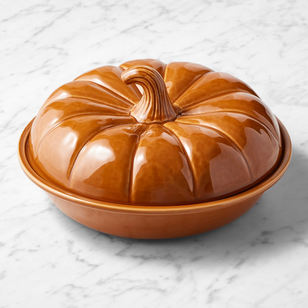 Williams Sonoma Pumpkin Covered Pie Dish | Williams-Sonoma