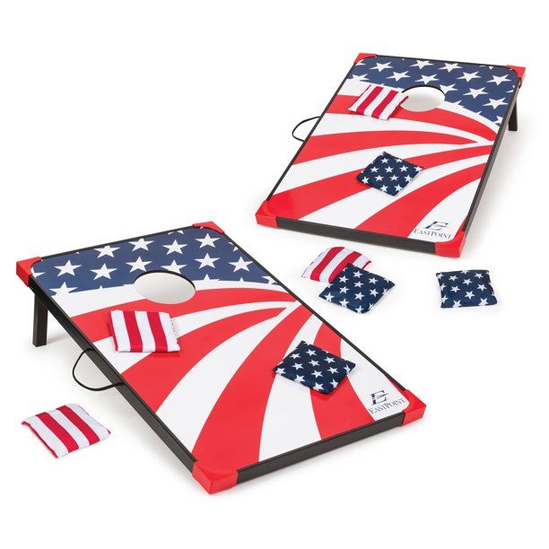 EastPoint Sports Cornhole Stars and Stripes, Outdoor Bean Bag Toss Set | Walmart (US)