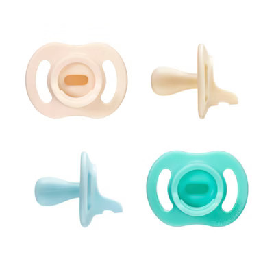 Tommee Tippee Ultra-Light Stay Put Silicone Pacifier 0-6 Months - Blue & Green - 4pk | Target