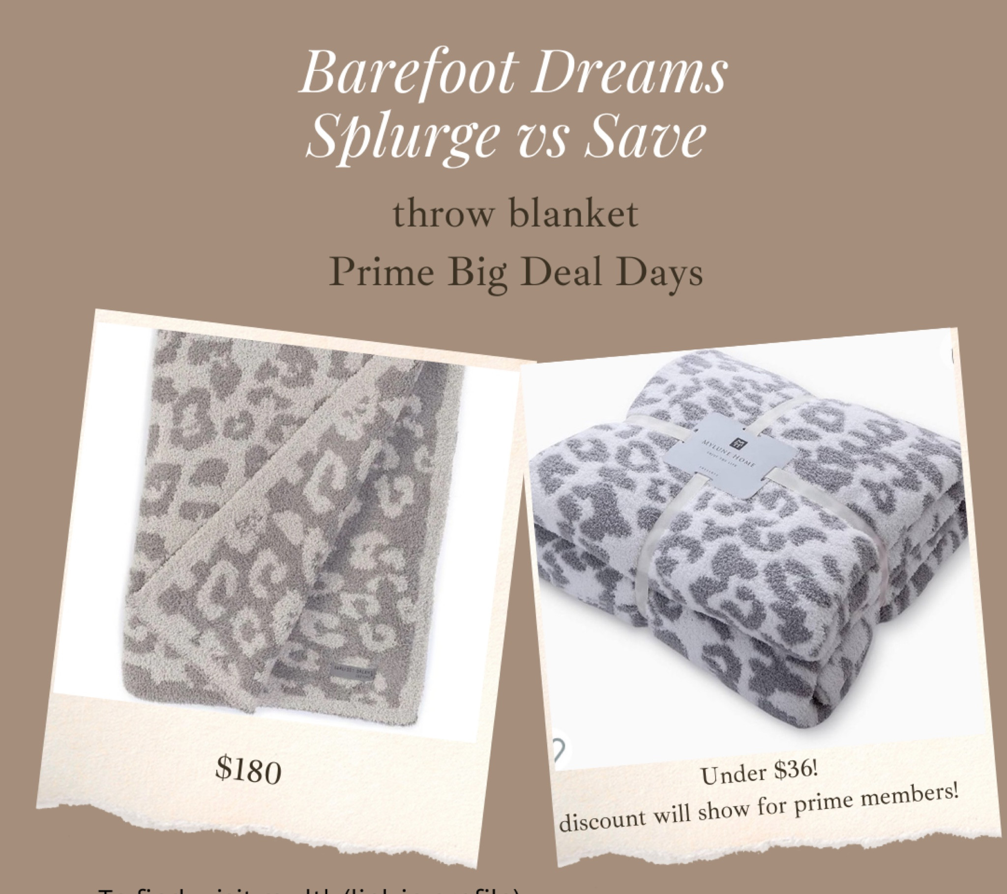 My favorite soft, cozy throw blanket that feels & looks designer is a part of Amazon Prime Big Deal Days!!! Comment “Blanket” to get a link messaged to you!

#ad #sponsored #founditonamazon 

#LTKhome #LTKxPrime #LTKsalealert