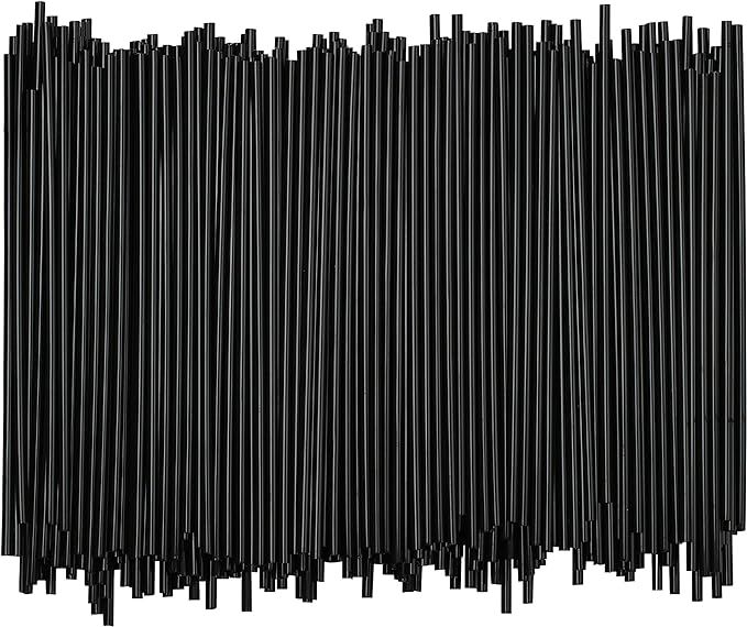 Disposable Plastic Coffee Stirrer Straw - 5 Inch Sip Stir Stick (Black, 1,000) | Amazon (US)