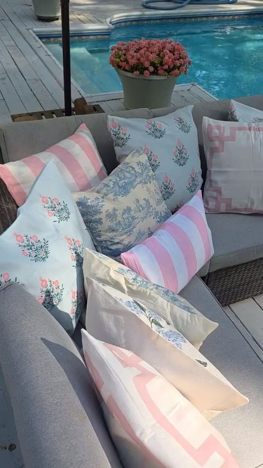 The answer to most questions is pillows for me

They can update any space …inside and outside in just a second 

using pillow covers even over a bold pattern is a cost effective option. If the pattern bleeds through just use a pillowcase or a towel to hide some of these pillows are 15 years old from restoration hardware in pottery barn.￼

#LTKSeasonal #LTKdayinmylife #LTKHome