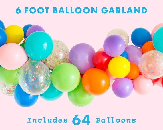 Rainbow Balloon Garland St Pattys Day Decor - Etsy | Etsy (US)