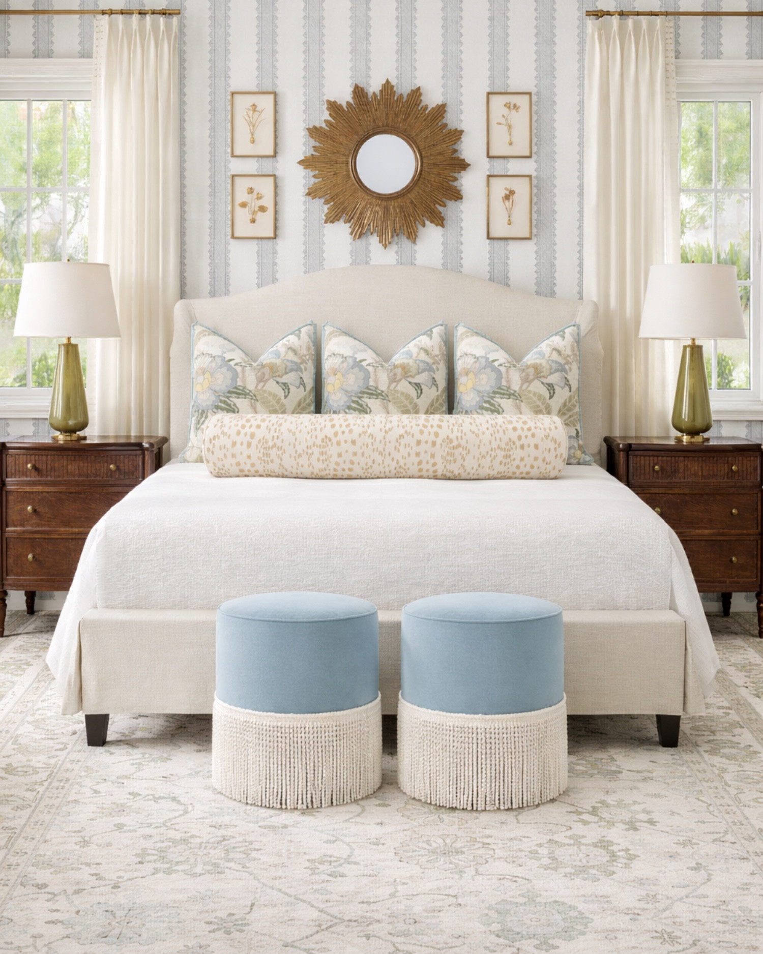 Soft, layered, and full of charm ✨ This bedroom strikes the perfect balance between classic and fresh, with cozy layers and intentional details. The stunning rug from @southernrugstx anchors the room and adds the perfect finishing touch.

To shop the rug visit SouthernRugsTX.com - this rug is the “Addison”

Swipe to see how ChatGPT turned this bedroom mood board into reality.

Grandmillennial bedroom ideas | timeless bedroom decor | grandmillennial bedroom inspo | traditional bedroom style