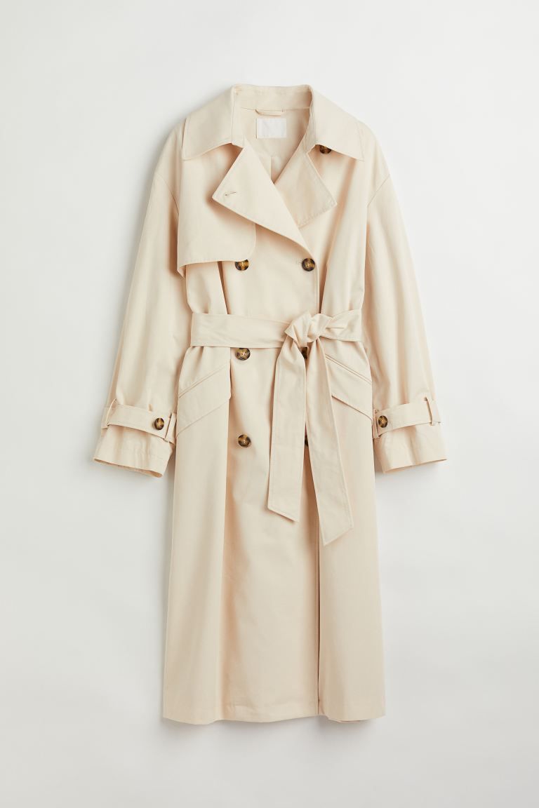 Cotton trenchcoat | H&M (UK, MY, IN, SG, PH, TW, HK)