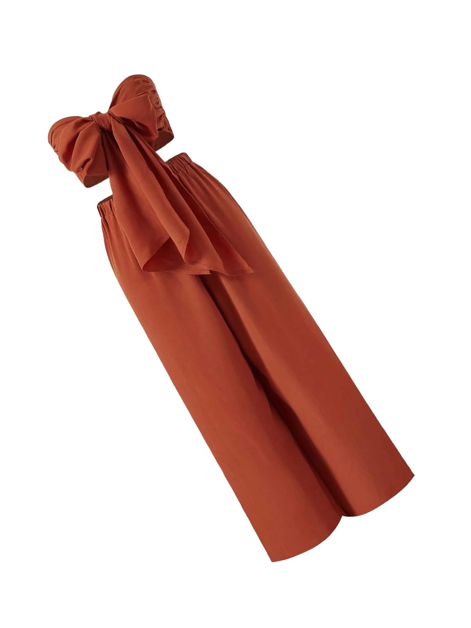 Sexy Plain Strapless Sleeveless Orange Plus Size Co-Ords (Women's Plus) | Walmart (US)