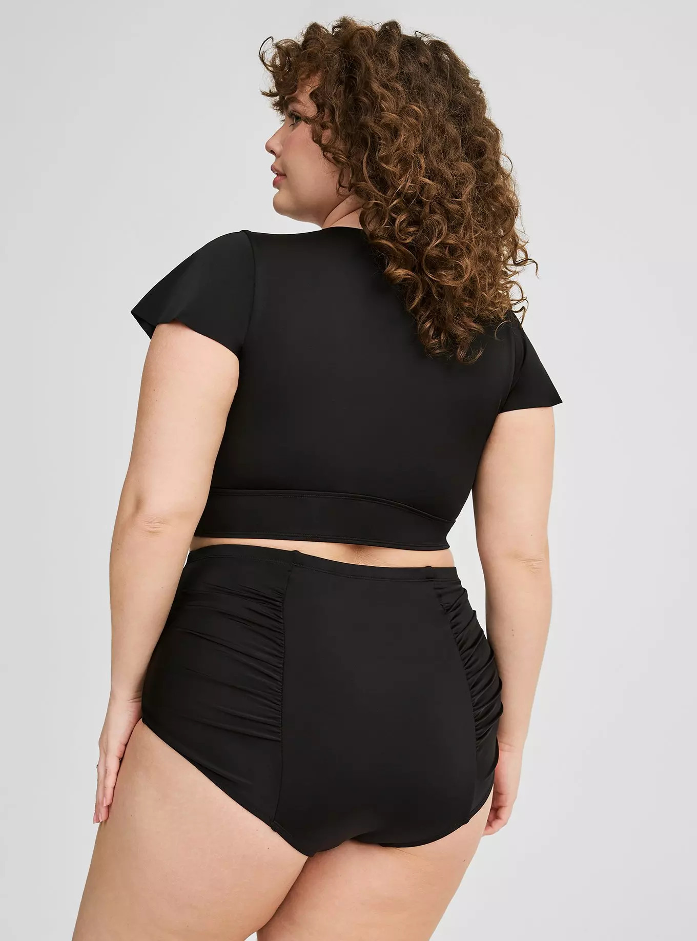 High-Rise Ruched Swim Bottom | Torrid (US & Canada)