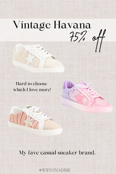Def placing an order for these cute Vintage Havana sneakers! So cute and WAY cheaper than my
Local boutique. 

Summer shoes, star sneakers, golden goose, crochet sneakers, casual sneakers 

#LTKshoecrush #LTKsalealert #LTKFestival