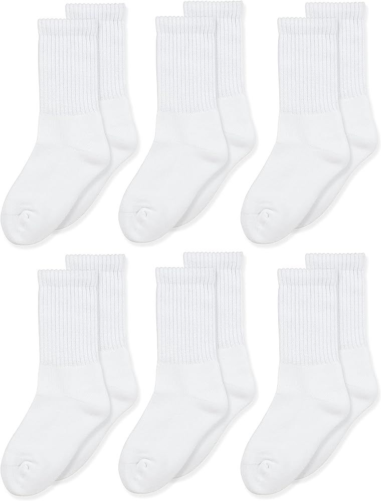 Jefferies Socks Seamless Toe Athletic Crew Socks 6-pack | Amazon (US)