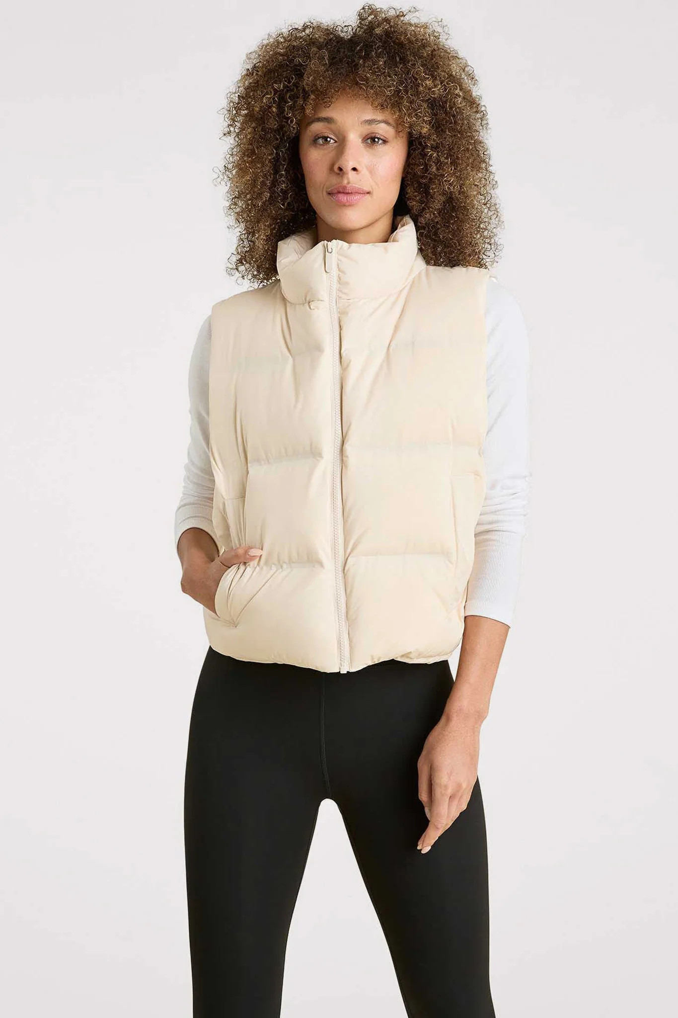 Puffer Vest | Bone | nuuds