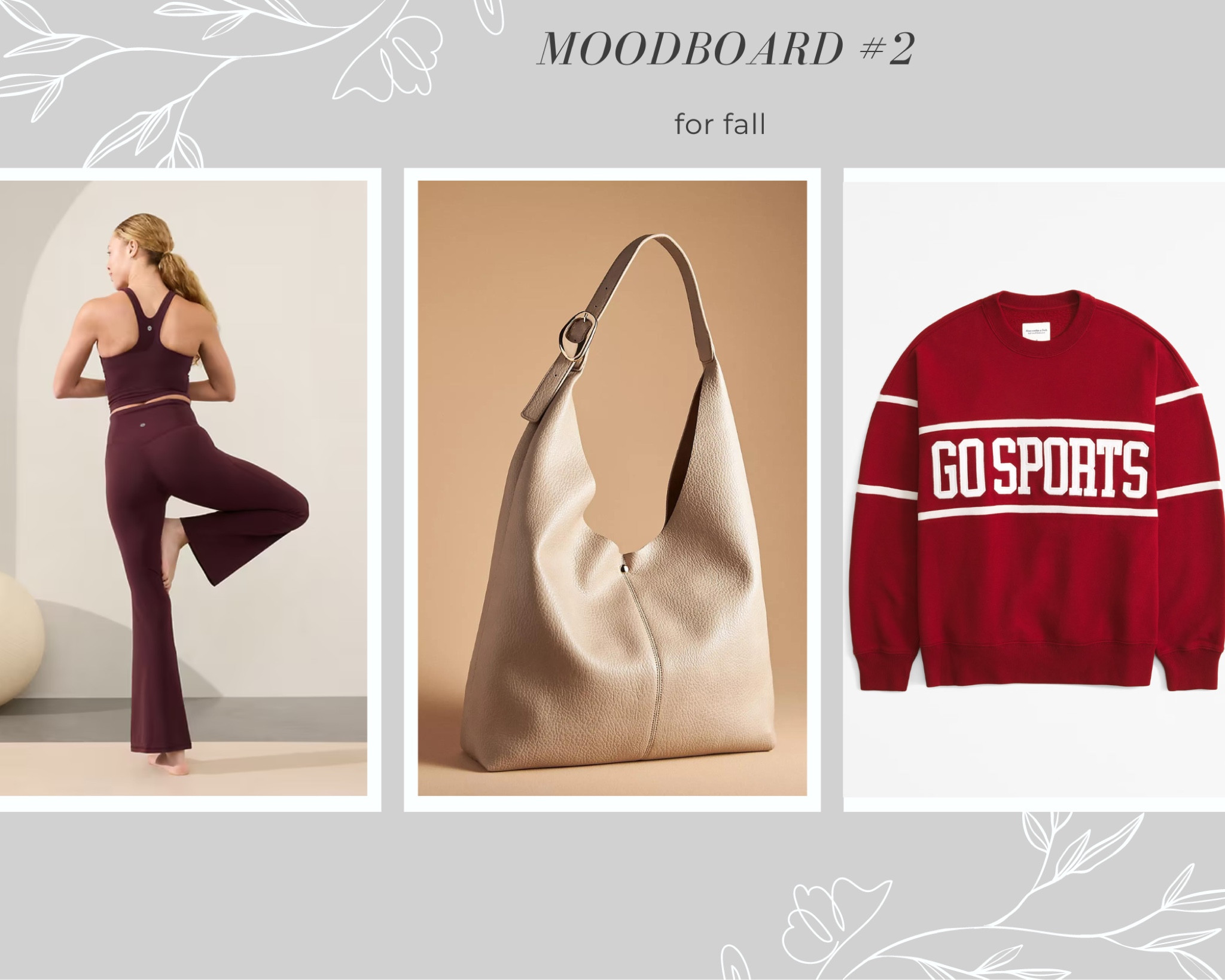 Serving a burgundy palette moodboard for #fall

Top- M
Flared leggings -M petite


#LTKSeasonal #LTKFitness #LTKStyleTip