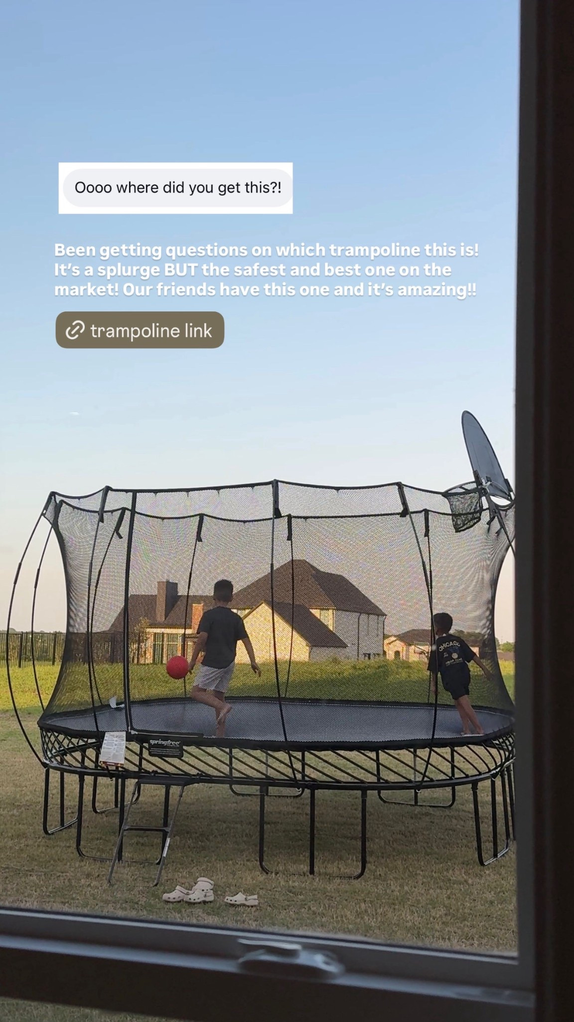 The kids are loving it!

amazon finds, amazon trampoline, kids summer activities, amazon kids

#LTKKids