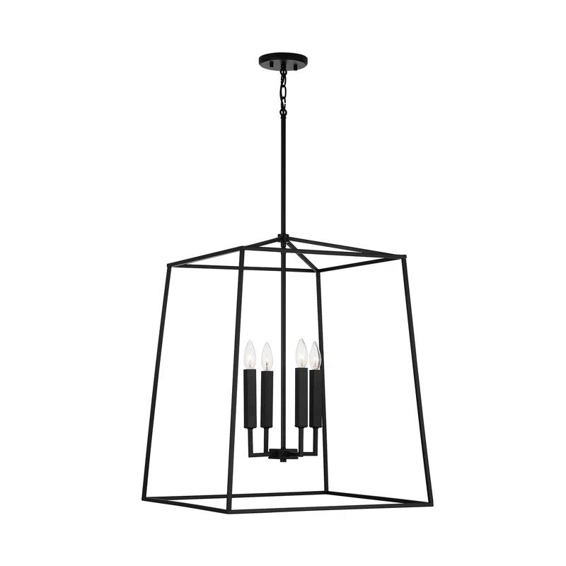Dumas 4 - Light Lantern Geometric Chandelier | Wayfair North America