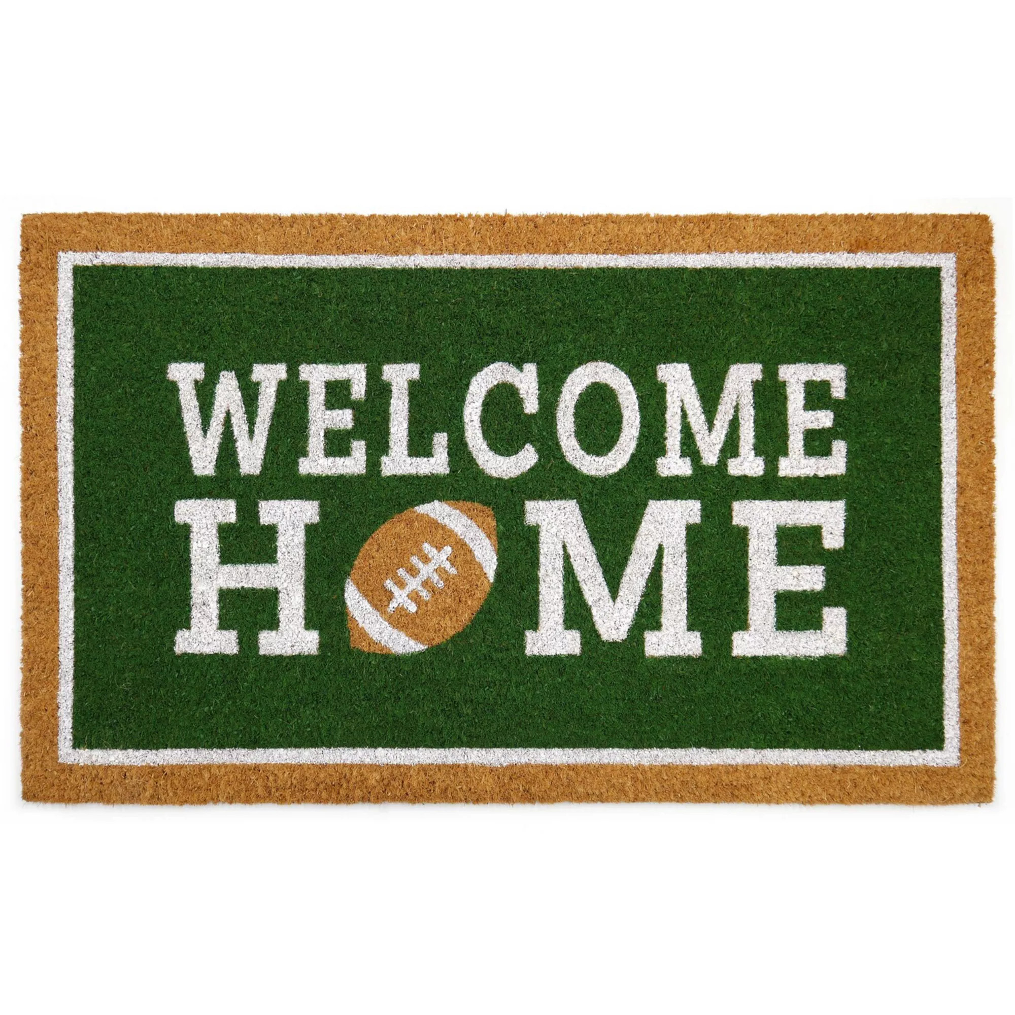 Celebrate Together™ Fall Welcome Home Football Coir Doormat, Green | Kohl's
