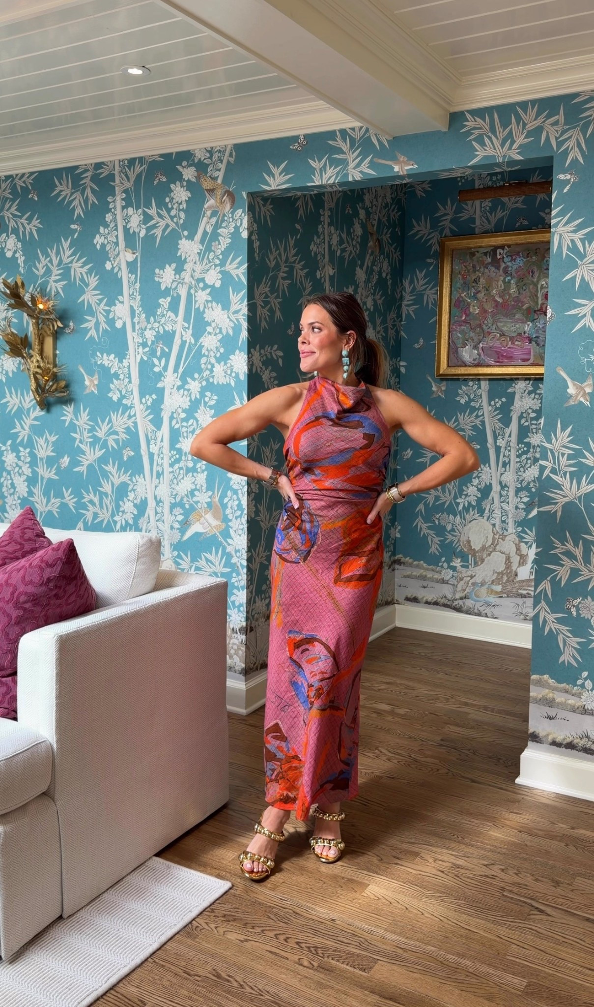 The perfect spring event dress! I am in a petite 2￼. 30% off through today, 4:6!! @bananarepublic #bananarepublicpartner 

#LTKSeasonal #LTKWedding