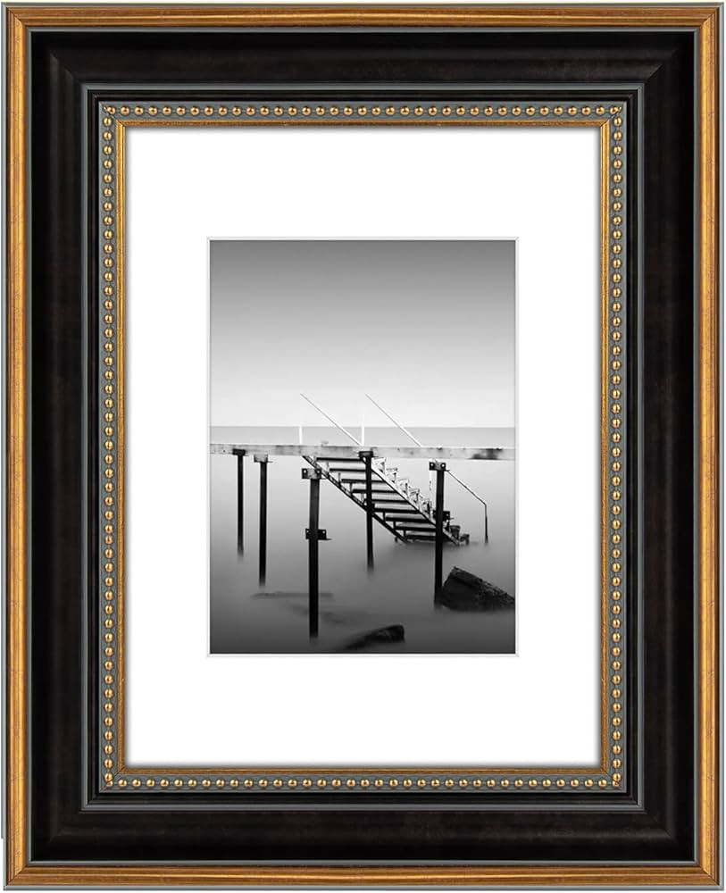 Space Art Deco, 9x12 Picture Frame with Mat for 6x8 Photo or Display 9x12 Photo Without Mat, Shat... | Amazon (US)