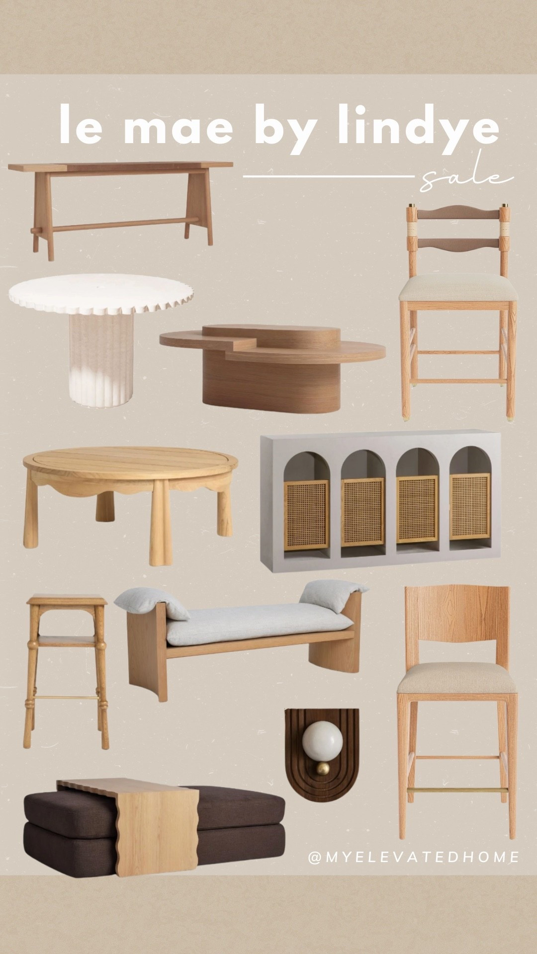 Le Mae has stunning heirloom quality pieces! The craftsmanship is 🤌🏼🤌🏼 I have the Emma coffee table and it’s one of my favorite pieces in my house. I just got the white oak and leather Ava console today because it’s on sale. All these items are on sale and I wish I could buy them all ! 

#LTKHome