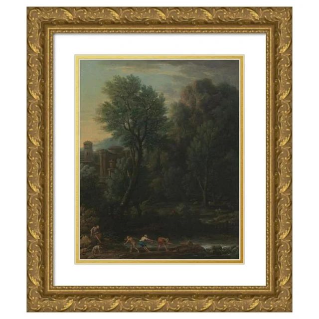 John Wootton 20x24 Gold Ornate Framed and Double Matted Museum Art Print Titled - Classical Lands... | Walmart (US)