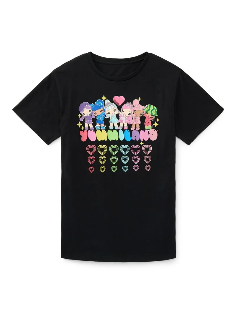 Yummiland Girls Short Sleeve Graphic T-Shirt, Sizes 4-16 | Walmart (US)