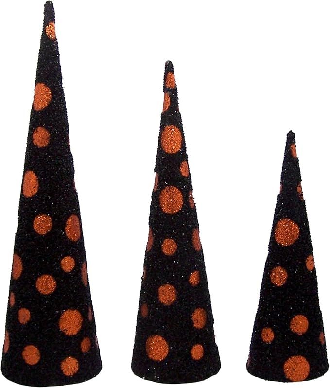 RAZ Imports Halloween Party 23.75" Polka Dot Cone Tree, Set of 3 | Amazon (US)