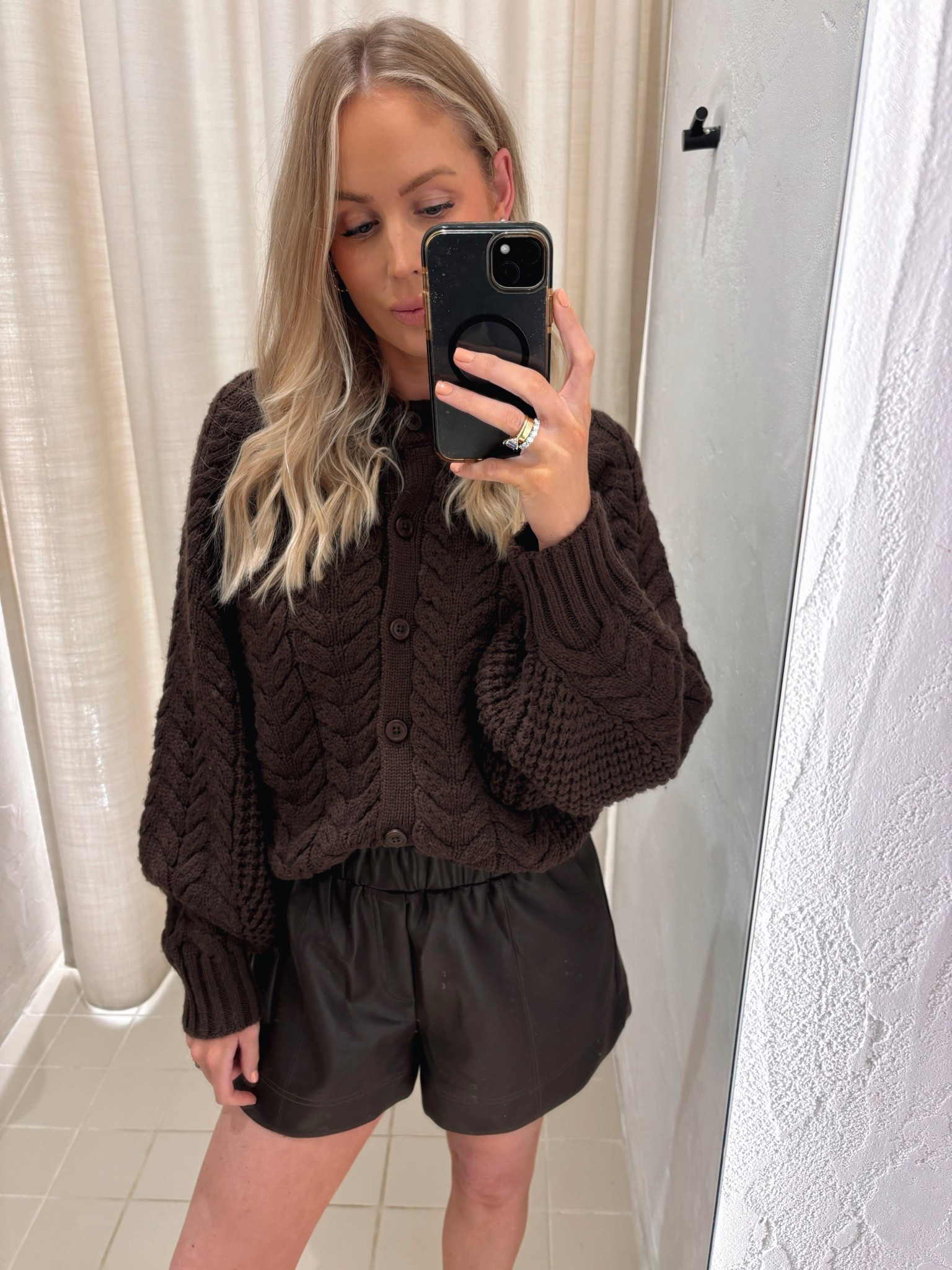 These faux leather shorts 🤌🏼 I love them a lot more than I thought I would. A flattering cut - highly recommend 🫶🏼

#LTKaustralia #LTKwinter #LTKstyletip