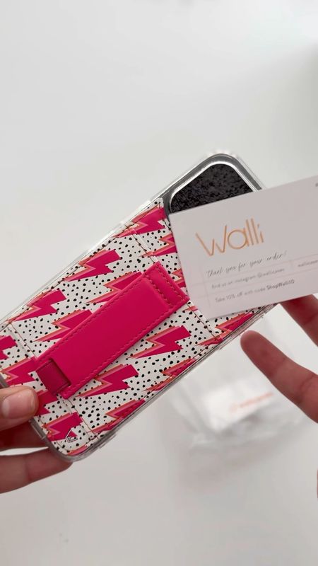 #ad Totally crushing on my new case from Walli! No need for a wallet, this is a case and wallet all in one! I love the card slot and the loop is very comfortable/stretchy! I’m able to hold my phone comfortably and have peace of mind that I won’t drop it! I’ve tagged some of my favorite designs below! @wallicases #mywallicase #phonecases 

#LTKfindsunder100