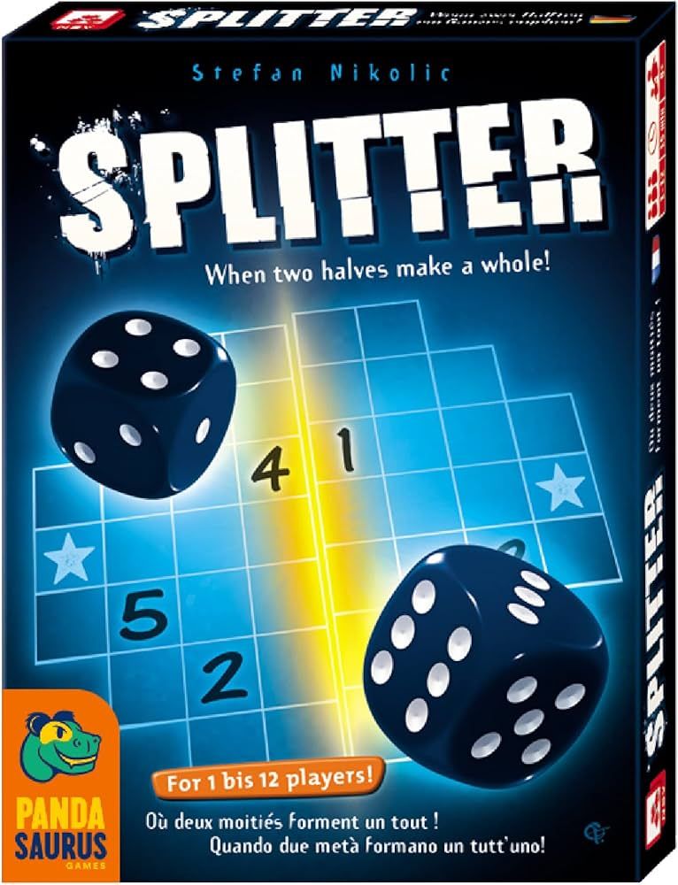 Splitter Board Game | Roll-and-Write Strategy Game | Pattern Building Puzzle Game | Fun Family Ga... | Amazon (US)