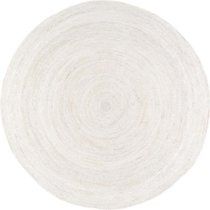 Nuloom 6' x 6' Hand Woven Rigo Jute Round Rug in White | Walmart (US)