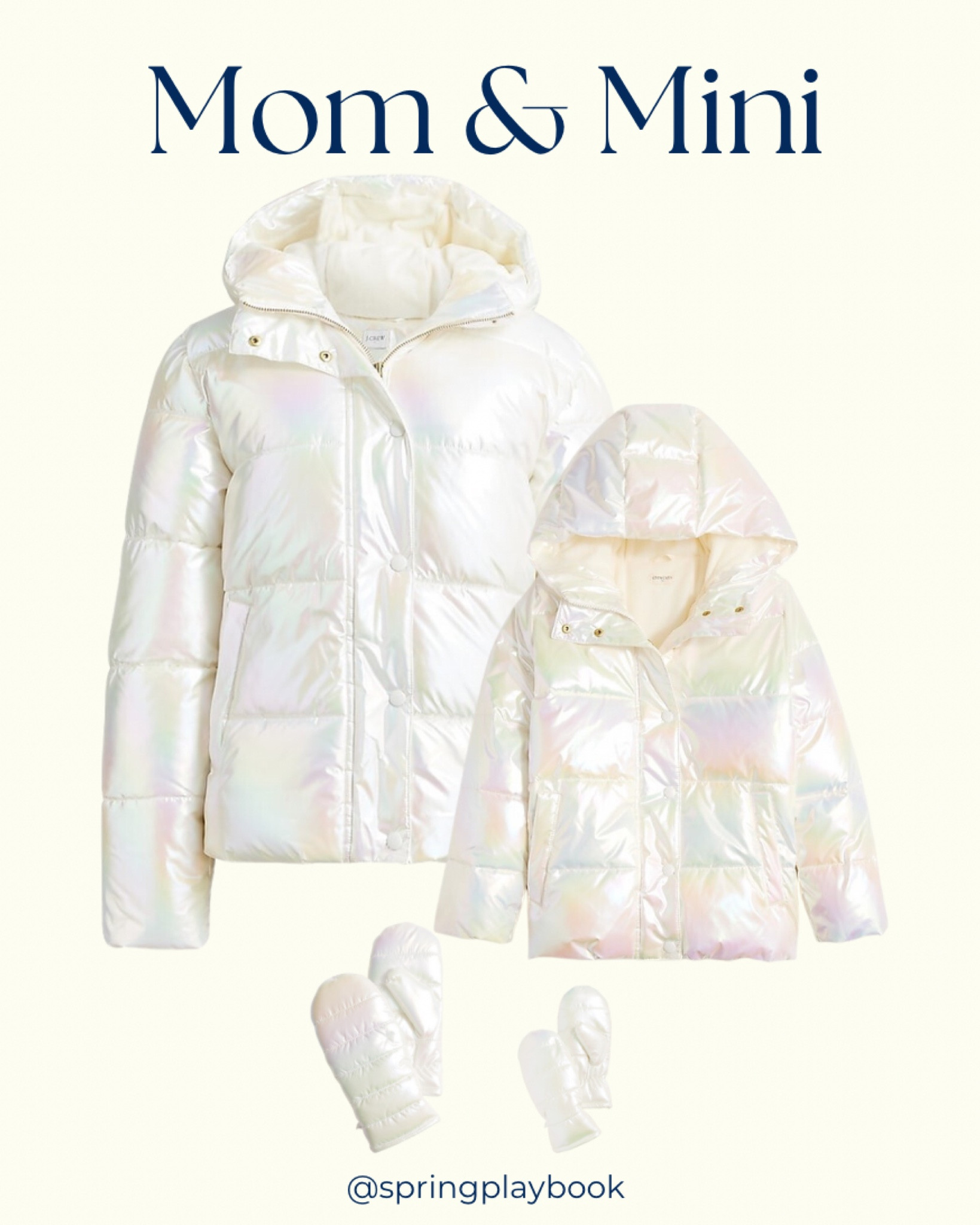 J.Crew Factory Opal Puffer coats and mittens for adults & kids. I think this will be best for Light Spring, Clear Spring, Clear Winter, and Light Summer! It has a yellow/creamy cast to it online. 

#createdcolorful #createdcolorfulspring #hocspring #tcispring #pcaspring #lightspring #warmspring #truespring #brightspring #clearspring #paintboxspring #sprinterwinter #pastelsummer #lightsummer #clearwinter #springpastel #opal

#LTKfamily #LTKSeasonal #LTKsalealert