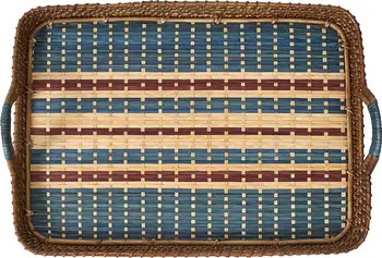Juliska Danish Stripe Wicker Tray | Nordstrom | Nordstrom