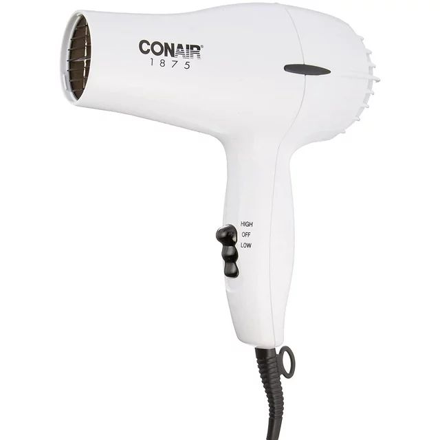 Conair 1875 Watt Mid-Size Dryer, balanced and lightweight for Powerful Drying and Styling 303WMR | Walmart (US)