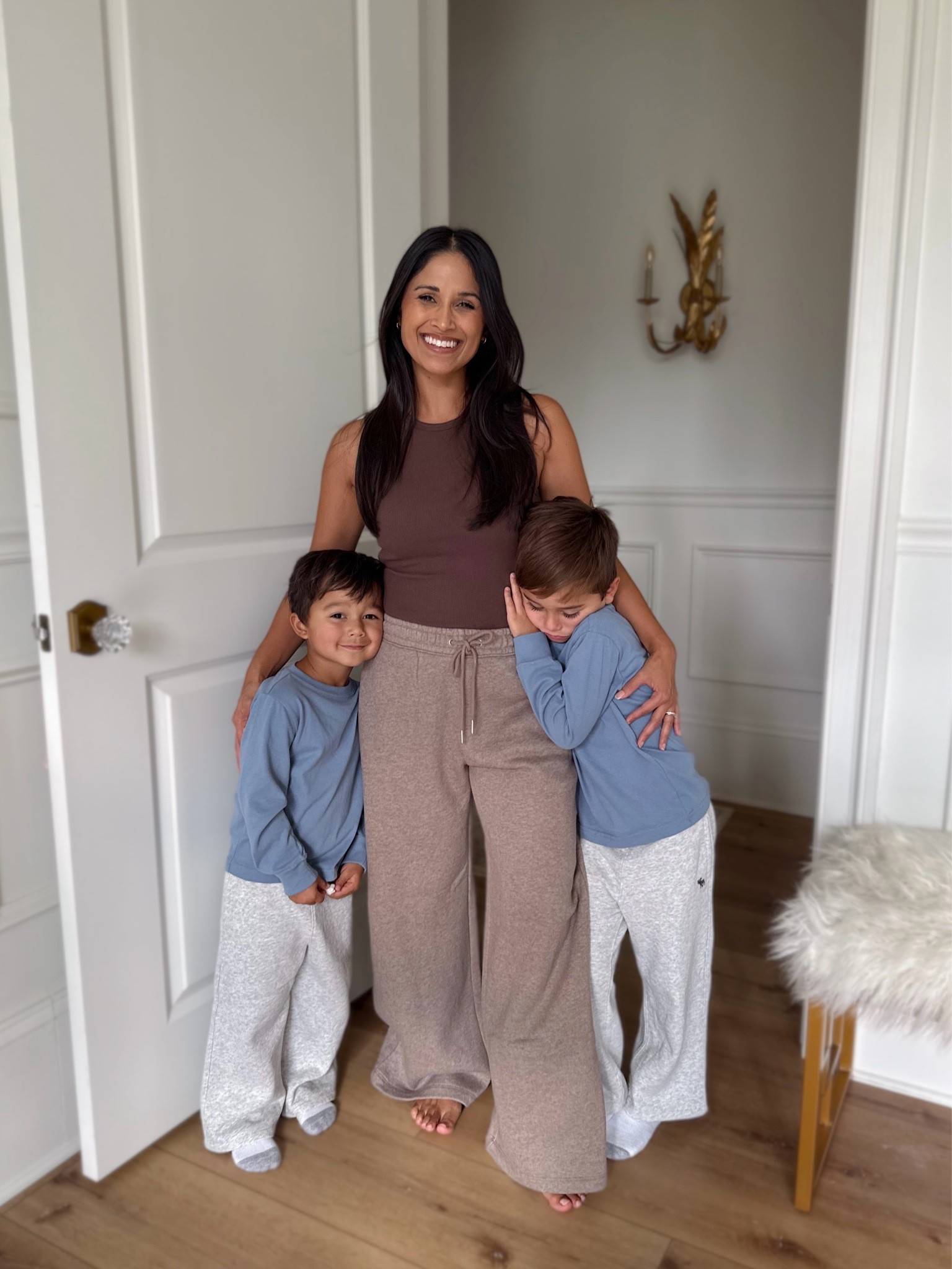 If you're a boy mom, you know this struggle of getting photos together all too well, but at least they aren't complaining about the way their clothes fit becuase these @abercrombie lounge sets are so comfy! 
 #abercrombiepartner @abercrombiekids

#LTKootd #LTKmomlife #LTKKids