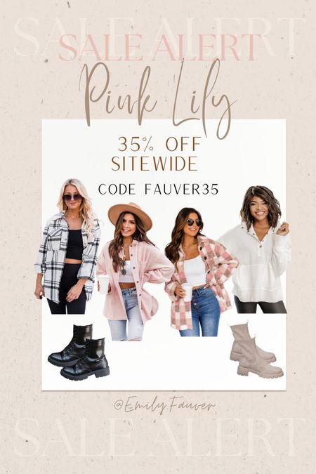 35% off sitewide Pink Lily with code FAUVER35 💗 

#LTKGiftGuide #LTKHoliday #LTKCyberweek