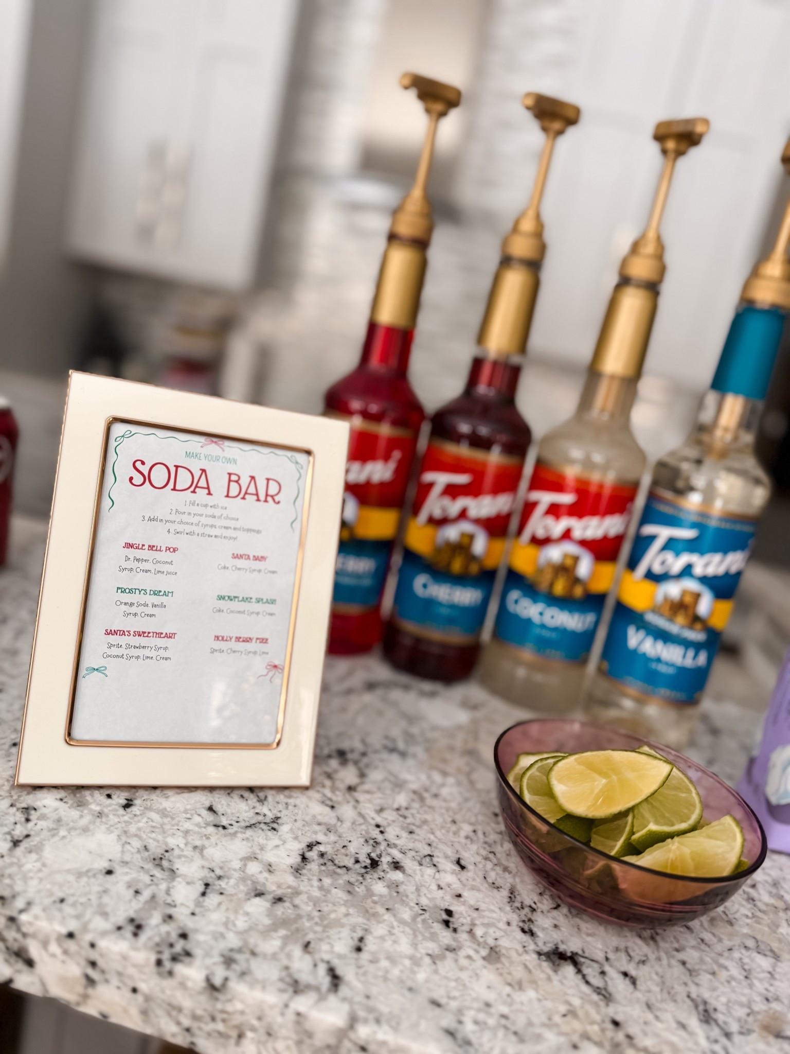 DIY dirty soda bar and recipe ideas for a party 