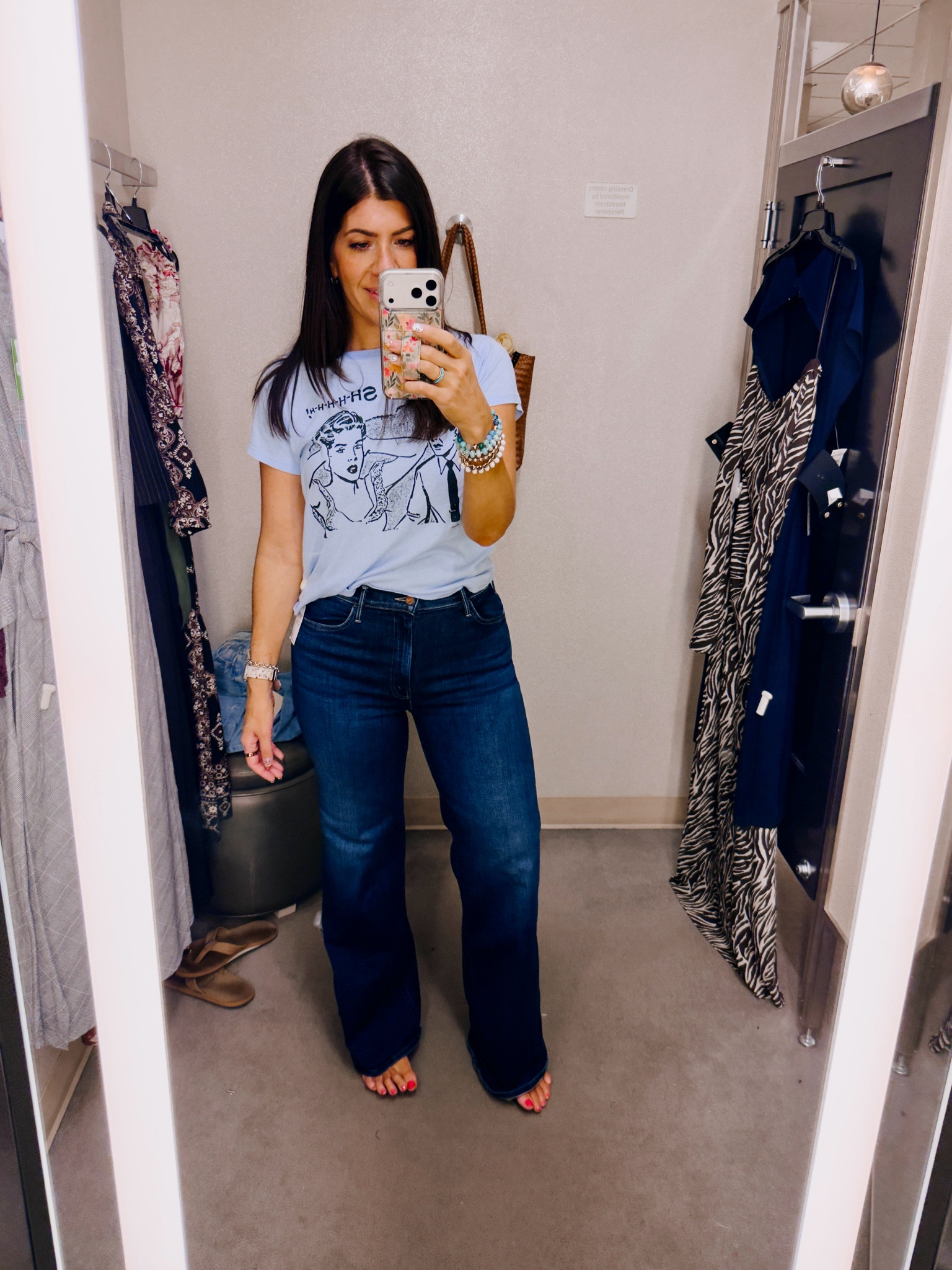 These jeans!  I am shocked at how amazing they look - and tall friendly. Very stretchy and forgiving. In. 29
Sized down in tee to small. Runs loose

#LTKSaleAlert #LTKMidsize #LTKTall