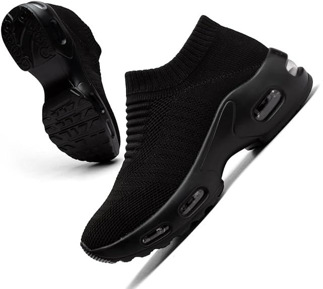Women Walking Shoes Mesh Sneakers for Women Non Slip Shoes for Women Slip on Sock Sneakers Women ... | Amazon (US)