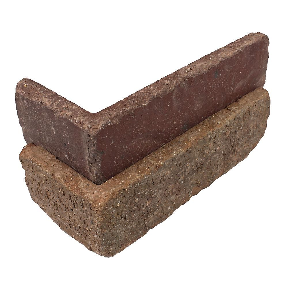 Old Mill Brick Columbia Street Thin Brick Singles - Corners (Box of 25) - 7.625 in. x 2.25 in. (5... | The Home Depot